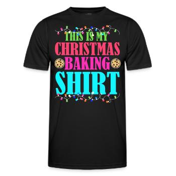 Weihnachten Kostüm - Männer Funktions-T-Shirt - Schwarz - Vorne - AI Model Male 178 dark (178cm)