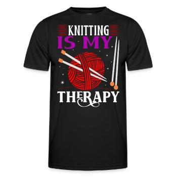 Tricot amusant - T-shirt sport Homme - noir - Devant - AI Model Male 178 dark (178cm)