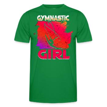 Gymnastik Mädchen Turnen Akrobatik - Männer Funktions-T-Shirt - Kelly Green - Vorne - AI Model Male 178 dark (178cm)