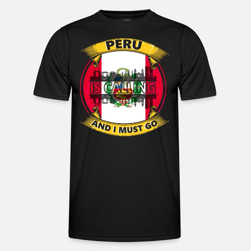 Peru Flag Men's Functional T-Shirt