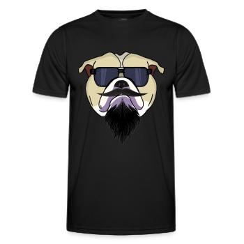 Colorbulls Conti Bulldoggen Continental Bulldogs - T-shirt sport Homme - noir - Devant - AI Model Male 178 dark (178cm)