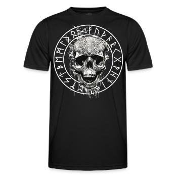 Vikings Nordic Rune Vikings Valhalla Vikings - Men's Functional T-Shirt - black - Front - AI Model Male 178 dark (178cm)