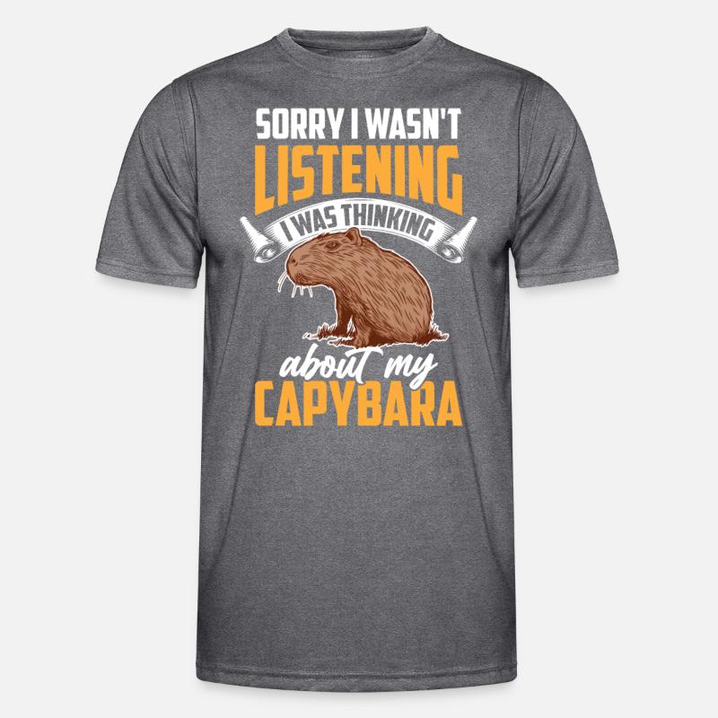 Capybara a pensé à capybara T-shirt sport Homme