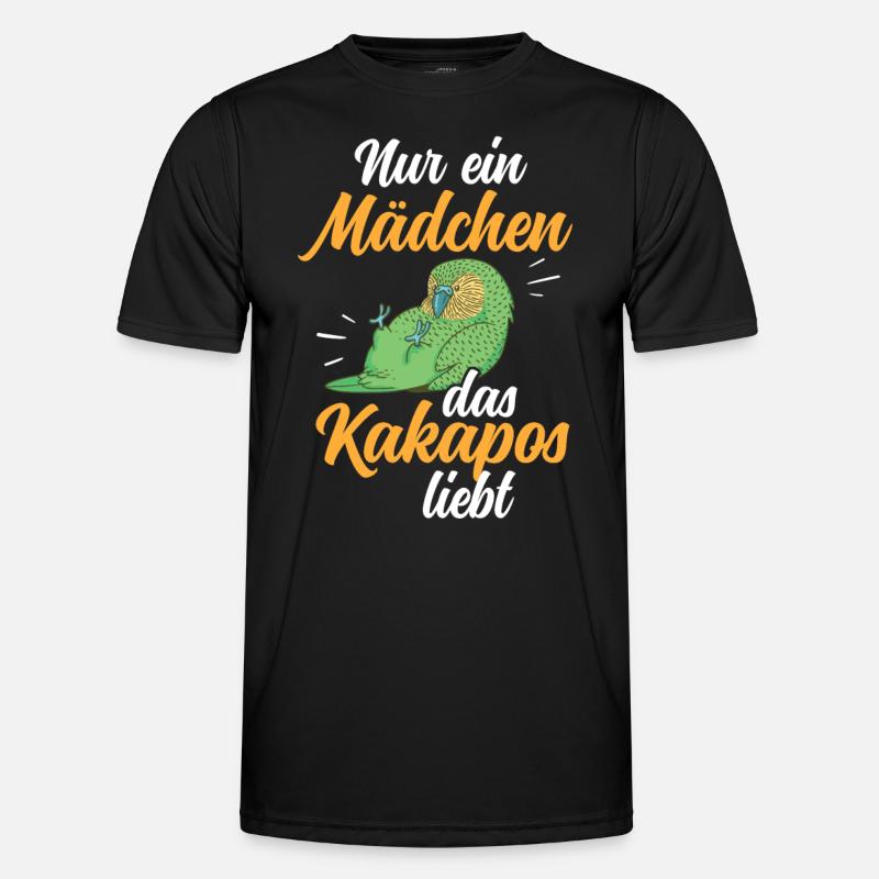 Kakapo nur ein Mädchen Papagei Kakapo - Männer Funktions-T-Shirt - Schwarz