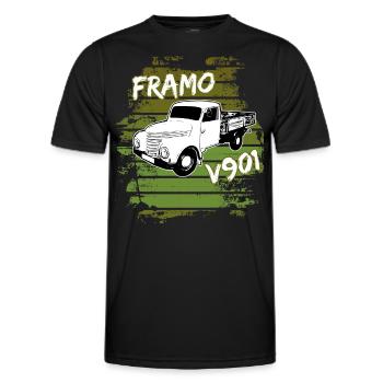 Framo pritsche Transporter Lkw DDR IFA Oldtimer - Männer Funktions-T-Shirt - Schwarz - Vorne - AI Model Male 178 dark (178cm)