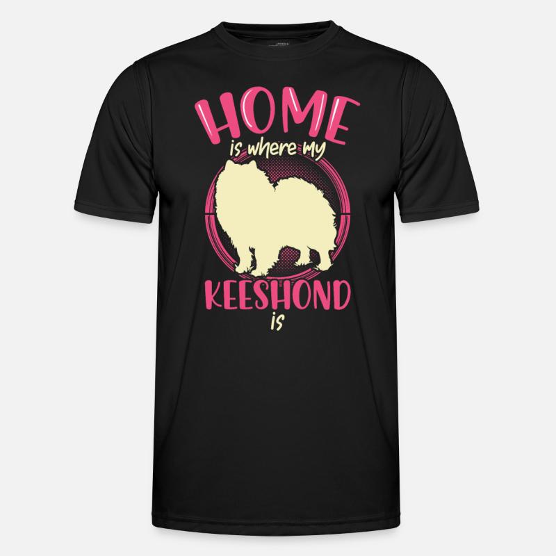 Wolfsspitz is my home German Spitz Men's Functional T-Shirt