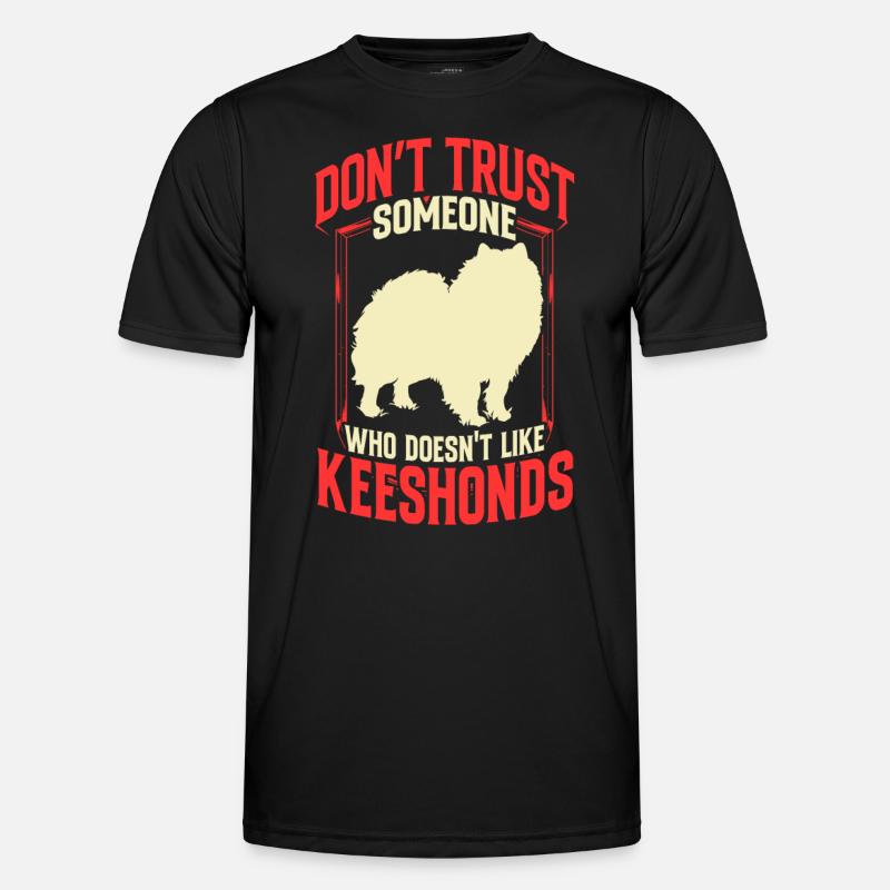 Wolfsspitz nicht vertrauen Deutscher Spitz Männer Funktions-T-Shirt