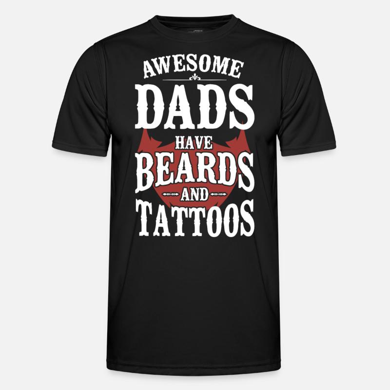 Beard Lover Bearded Man Dad - Männer Funktions-T-Shirt - Schwarz