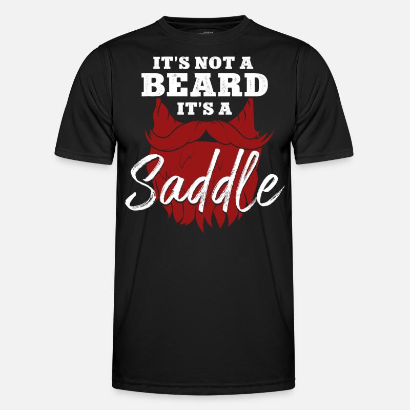 Beard Lover Bearded Man Ginger - Männer Funktions-T-Shirt - Schwarz