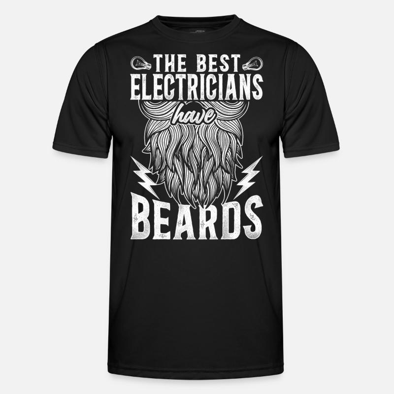 Beard Lover Bearded Man - Men's Functional T-Shirt - black