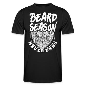 Beard Lover Bearded Man Beard - Men's Functional T-Shirt - black - Front - AI Model Male 178 dark (178cm)