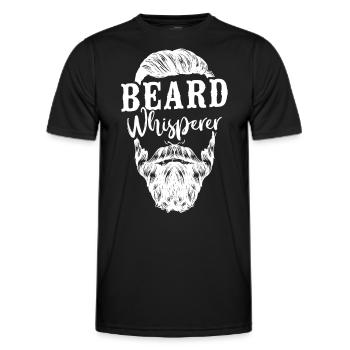Beard Lover Bearded Man Beard - Men's Functional T-Shirt - black - Front - AI Model Male 178 dark (178cm)