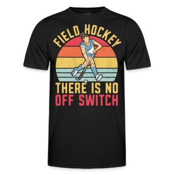 Field Hockey Field Hockey There Is - Men's Functional T-Shirt - black - Front - AI Model Male 178 dark (178cm)