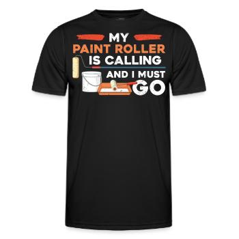 House Painter Decorator My Paint - Männer Funktions-T-Shirt - Schwarz - Vorne - AI Model Male 178 dark (178cm)