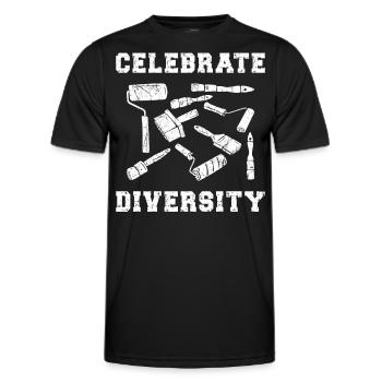 House Painter Decorator Paint - Männer Funktions-T-Shirt - Schwarz - Vorne - AI Model Male 178 dark (178cm)