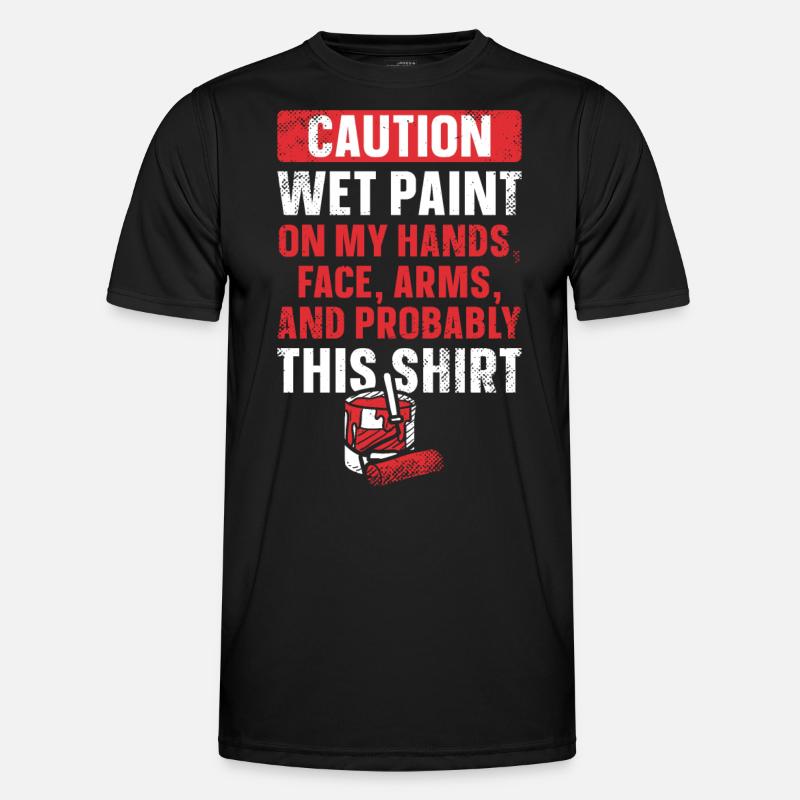 House Painter Decorator Caution Männer Funktions-T-Shirt
