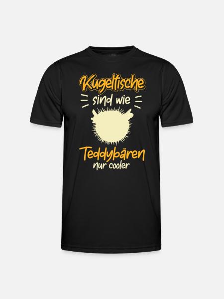 Kugelfisch ist cooler Aquaristik - Männer Funktions-T-Shirt - Schwarz