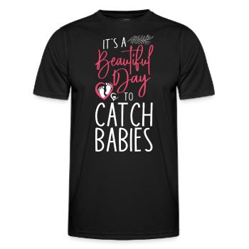 LD Labour And Delivery Nurse - Men's Functional T-Shirt - black - Front - AI Model Male 178 dark (178cm)