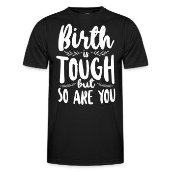 LD Labour And Delivery Nurse - Men's Functional T-Shirt - black - Front - AI Model Male 178 dark (178cm)