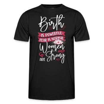 LD Labour And Delivery Nurse - Men's Functional T-Shirt - black - Front - AI Model Male 178 dark (178cm)