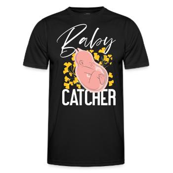 LD Labour And Delivery Nurse - Men's Functional T-Shirt - black - Front - AI Model Male 178 dark (178cm)