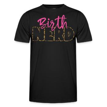 LD Labour And Delivery Nurse - Men's Functional T-Shirt - black - Front - AI Model Male 178 dark (178cm)