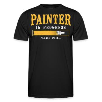 House Painter Decorator Painter In - Männer Funktions-T-Shirt - Schwarz - Vorne - AI Model Male 178 dark (178cm)
