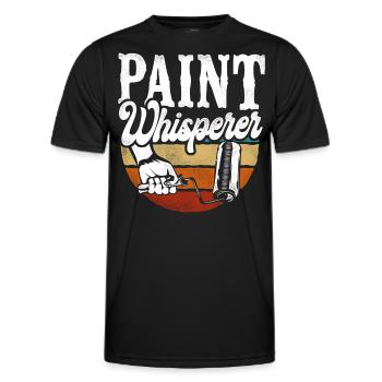 House Painter Decorator The Paint - Männer Funktions-T-Shirt - Schwarz - Vorne - AI Model Male 178 dark (178cm)