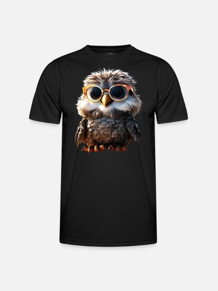Owl Barn Owl Gift Owl Owl Owl Cute Owls - Men's Functional T-Shirt - black
