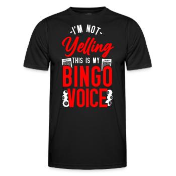 Bingo Player I'm Not Yelling This - Men's Functional T-Shirt - black - Front - AI Model Male 178 dark (178cm)