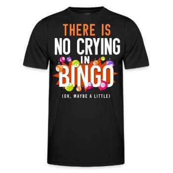 Joueur de bingo il n’y a pas de pleurs - T-shirt sport Homme - noir - Devant - AI Model Male 178 dark (178cm)