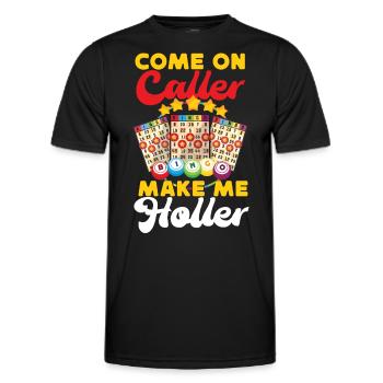 Joueur de bingo Come On Aller Faire l’appelant - T-shirt sport Homme - noir - Devant - AI Model Male 178 dark (178cm)