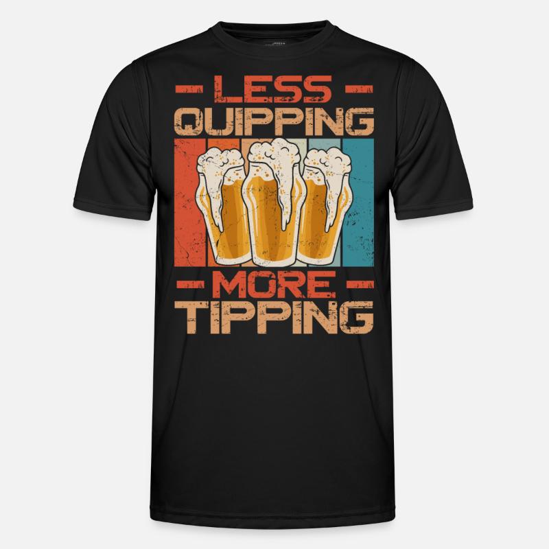 Bartender Mixologist Less Quipping Men's Functional T-Shirt