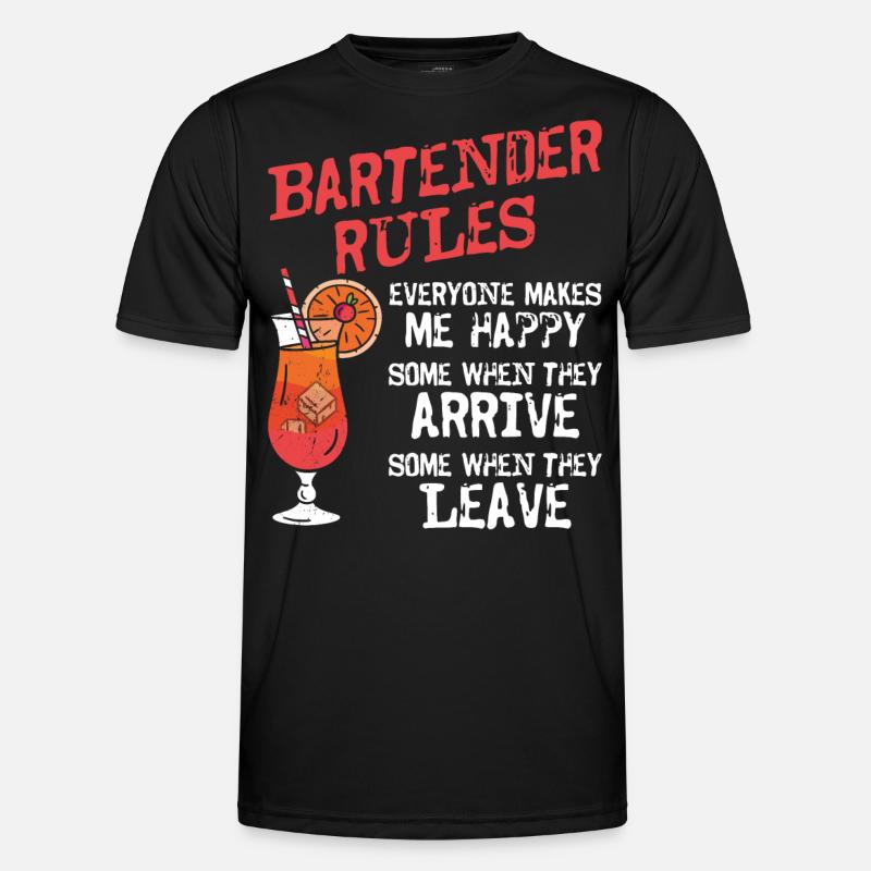 Bartender Mixologist Bartender - Männer Funktions-T-Shirt - Schwarz