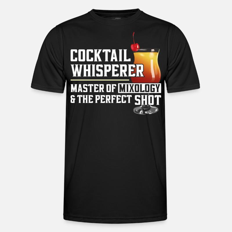 Bartender Mixologist Cocktail - Men's Functional T-Shirt - black