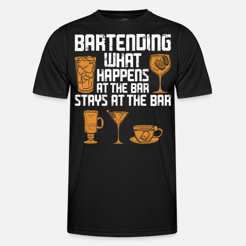Bartender Mixologist Bartending - Men's Functional T-Shirt - black
