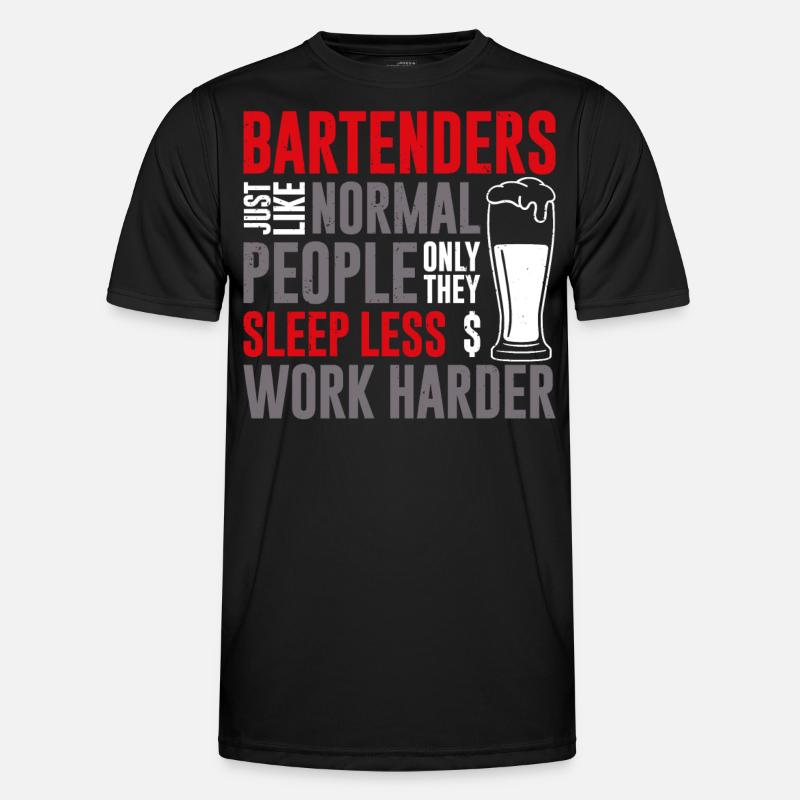 Bartender Mixologist Bartenders - Men's Functional T-Shirt - black