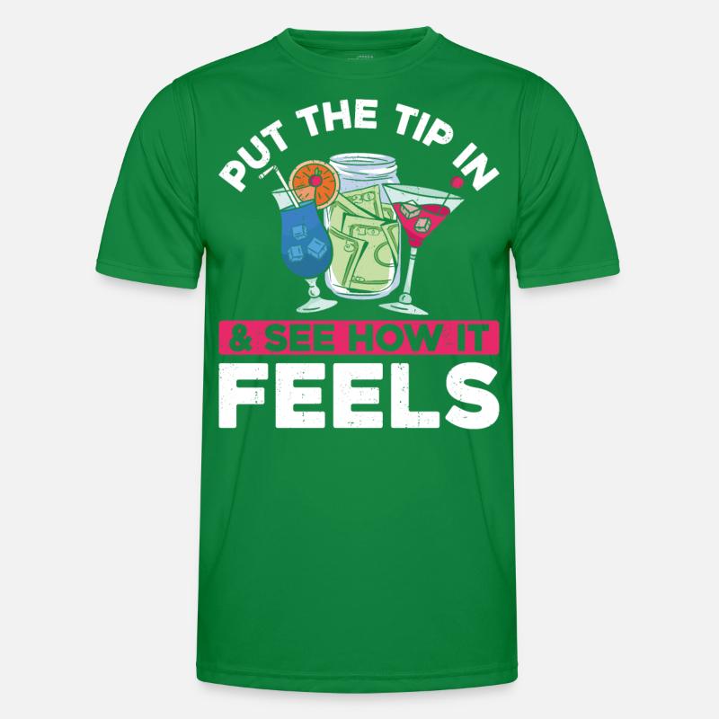 Bartender Mixologist Put The Tip Männer Funktions-T-Shirt