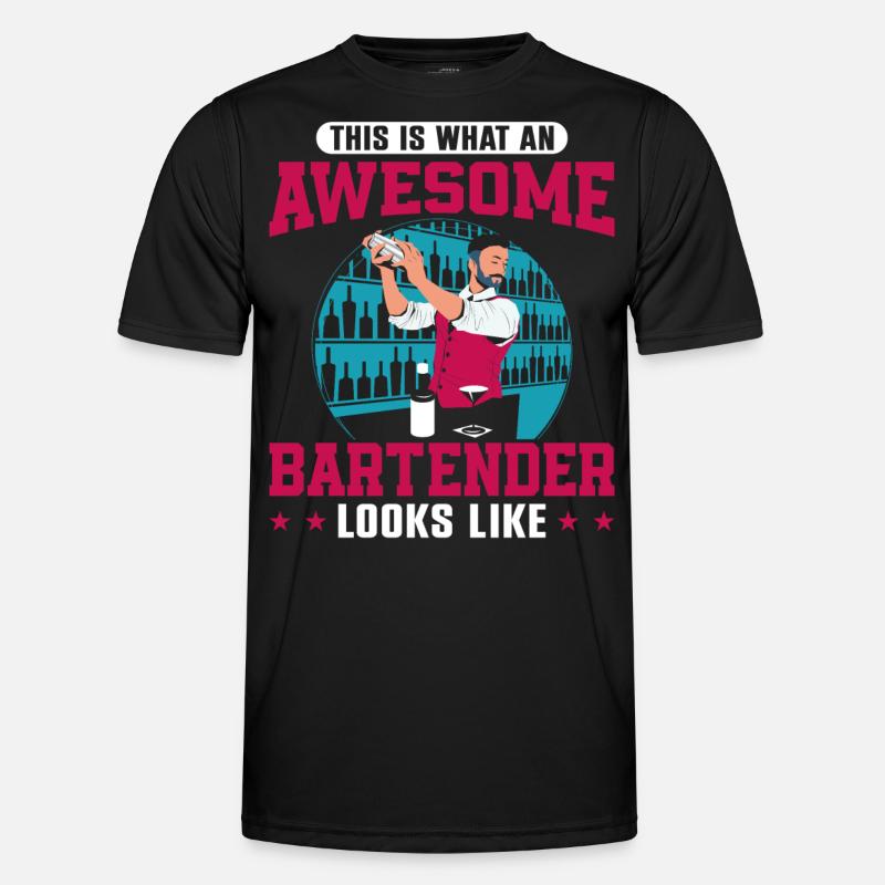 Bartender Mixologist This Is What - Männer Funktions-T-Shirt - Schwarz