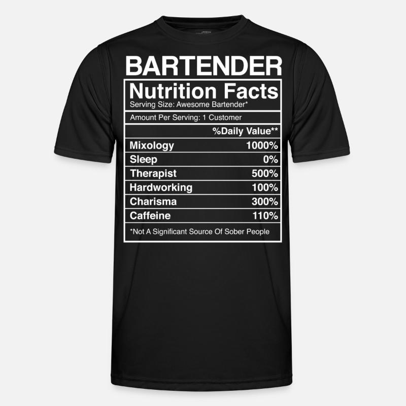 Bartender Mixologist Bartender - Männer Funktions-T-Shirt - Schwarz