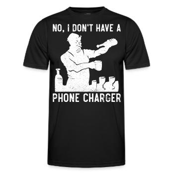 Bartender Mixologist No, I Don't - Men's Functional T-Shirt - black - Front - AI Model Male 178 dark (178cm)
