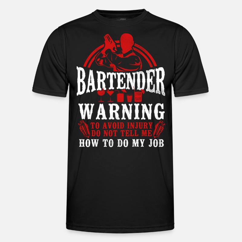 Bartender Mixologist Bartender - Männer Funktions-T-Shirt - Schwarz