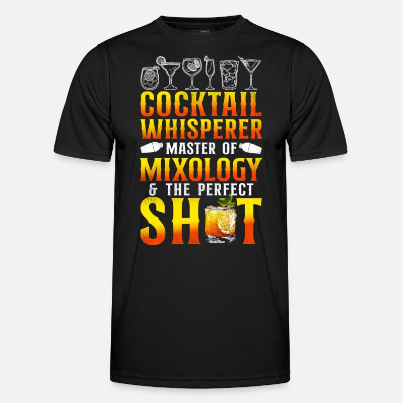 Bartender Mixologist Cocktail - Men's Functional T-Shirt - black