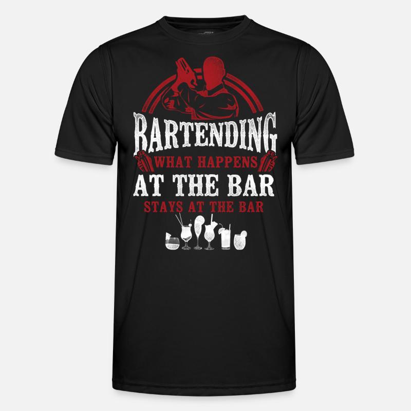 Bartender Mixologist Bartending - Men's Functional T-Shirt - black