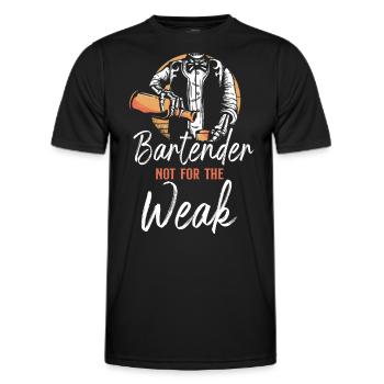 Bartender Mixologist Bartender Not - Men's Functional T-Shirt - black - Front - AI Model Male 178 dark (178cm)