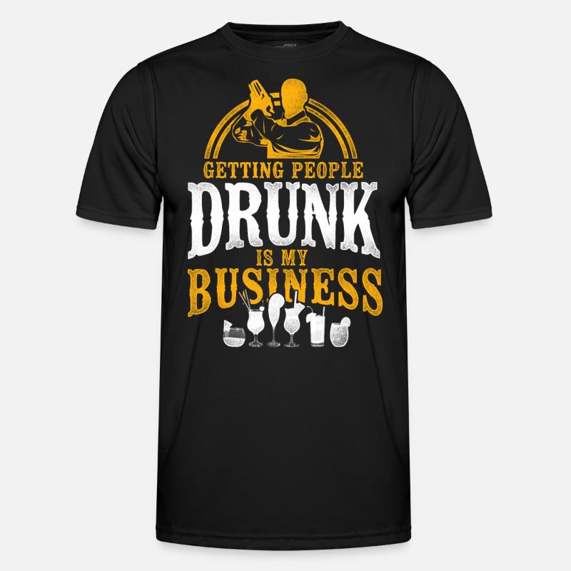 Bartender Mixologist Getting - Men's Functional T-Shirt - black