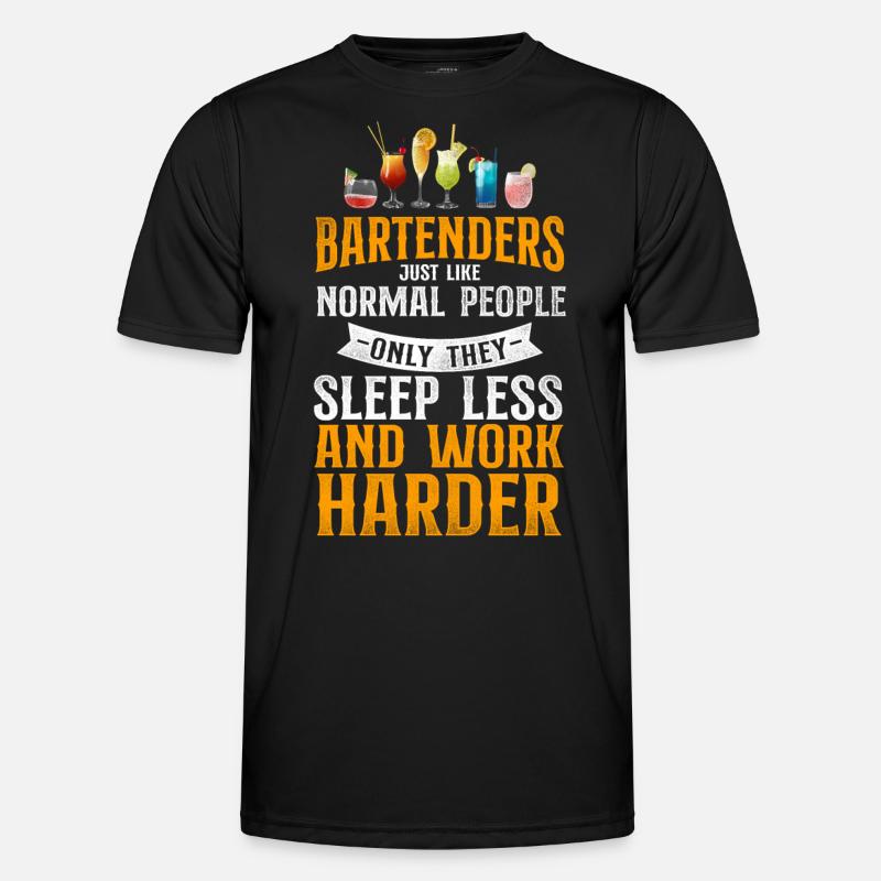Bartender Mixologist Bartenders - Männer Funktions-T-Shirt - Schwarz