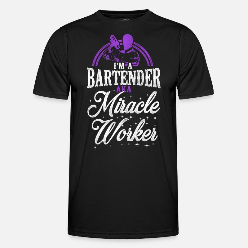 Bartender Mixologist Bartender - Männer Funktions-T-Shirt - Schwarz