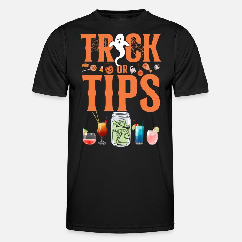 Bartender Mixologist Trick Or Tips Men's Functional T-Shirt