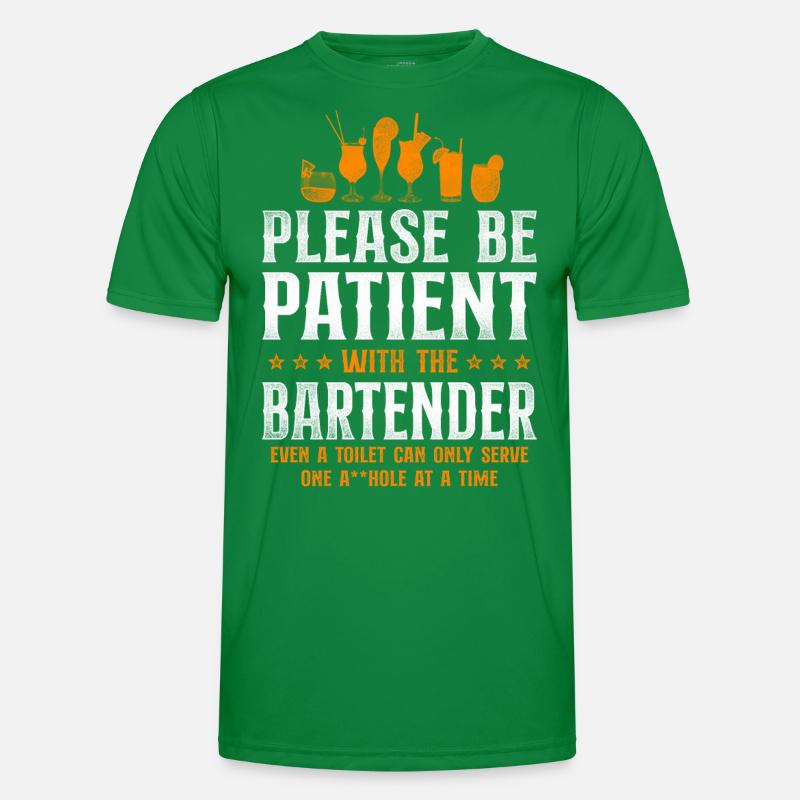 Bartender Mixologist Please Be Männer Funktions-T-Shirt